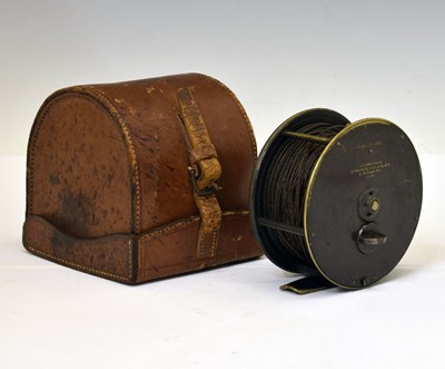 Lot 179 - Charles Farlow & Co - Patent Lever 4 1/4" alloy salmon fly reel