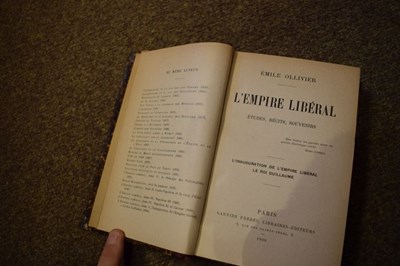 Lot 344 - Books - E. Ollivier - L'Empire Liberal, (10 volumes), Andre Daniel L'Annee Politique, (10 volumes)