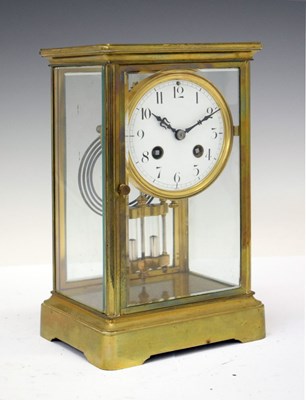 Lot 433 - French four-glass mantel clock, circa 1900