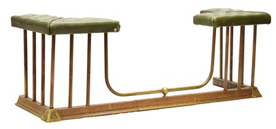 Lot 491 - Gilt metal Victorian style club fender