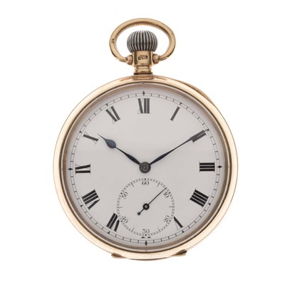 Lot 78 - George V 9ct gold open face pocket watch