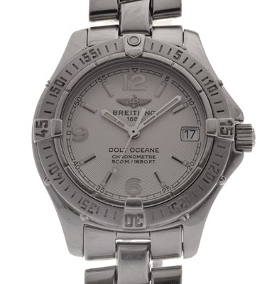 Lot 72 - Breitling - Colt Oceane stainless steel bracelet watch, ref. B71356