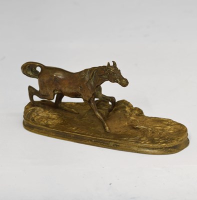 Lot 139 - Attributed to Pierre Jules Mene, (French, 1810-1879) - Small 'Animalier' bronze model of a horse