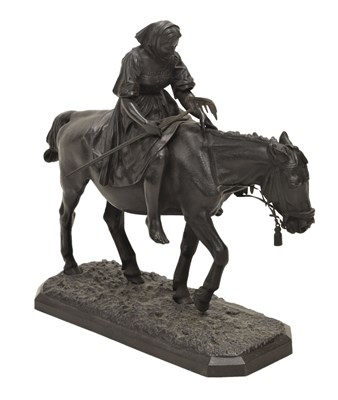 Lot 144 - After Nikolai Ivanovich Liberich / Lieberich (Russian, 1828-1883) - Cast iron figure