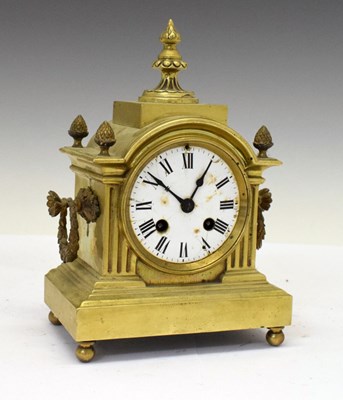 Lot 385 - Achille Brocot - late 19th Century French brass mantel clock