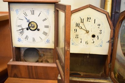 Lot 432 - Six late 19th Century American mantel clocks