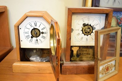 Lot 432 - Six late 19th Century American mantel clocks