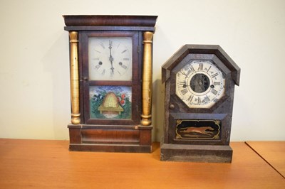 Lot 432 - Six late 19th Century American mantel clocks