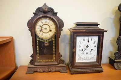 Lot 430 - Five American mantel clocks