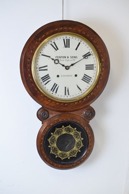 Lot 451 - Late 19th Century American wall clock
