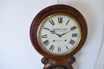 Lot 451 - Late 19th Century American wall clock