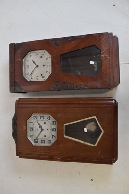 Lot 455 - Art Deco oak-cased 'Veritable Westminster' wall clock