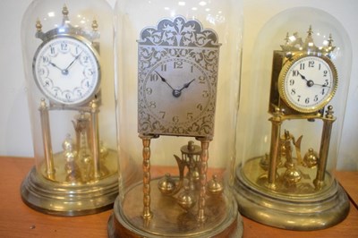 Lot 428 - Five assorted torsion or anniversary clocks