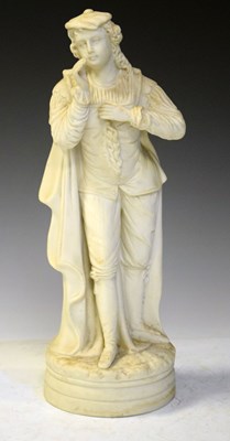 Lot 410 - Parian figure in 16th century dress