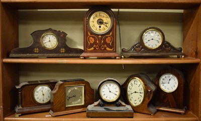 Lot 423 - Assorted early 20th Century mantel clocks and timepieces