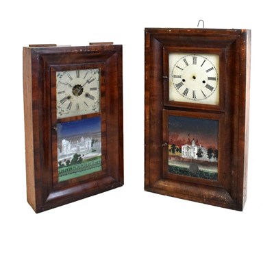 Lot 464 - Two late 19th Century American wall clocks