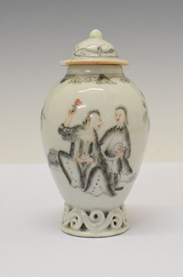 Lot 310 - 18th Century Chinese 'Jesuit' vase and cover