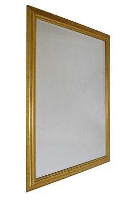 Lot 395 - Large modern gilt mirror