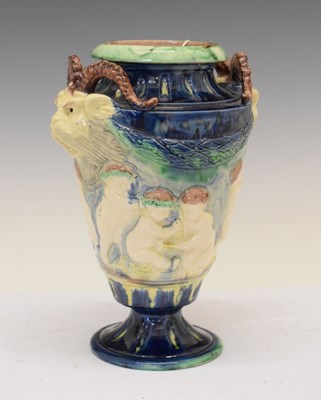 Lot 208 - Continental Majolica vase