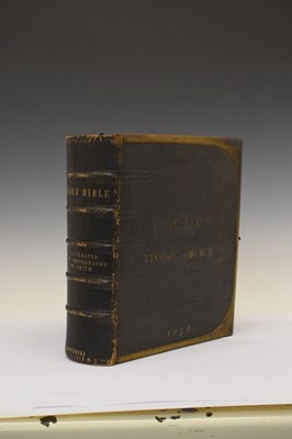 Lot 240 - Victorian leather-bound Bible