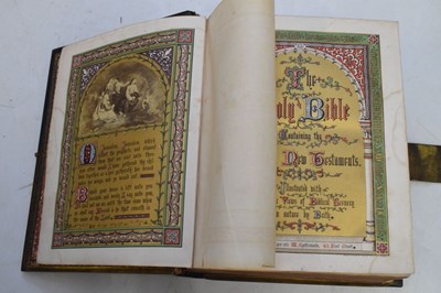 Lot 240 - Victorian leather-bound Bible