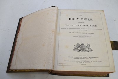 Lot 240 - Victorian leather-bound Bible