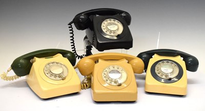 Lot 511 - Four 1960s and 1970s rotary dial telephones