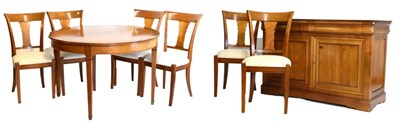 Lot 386 - Suite of 'Grange' cherry wood dining furniture