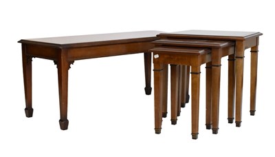 Lot 530 - Reproduction coffee table together with