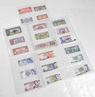 Lot 225 - Good collection of approximately twenty UK and British Crown Dependencies banknotes
