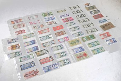 Lot 227 - Good collection of approximately fifty plus world banknotes