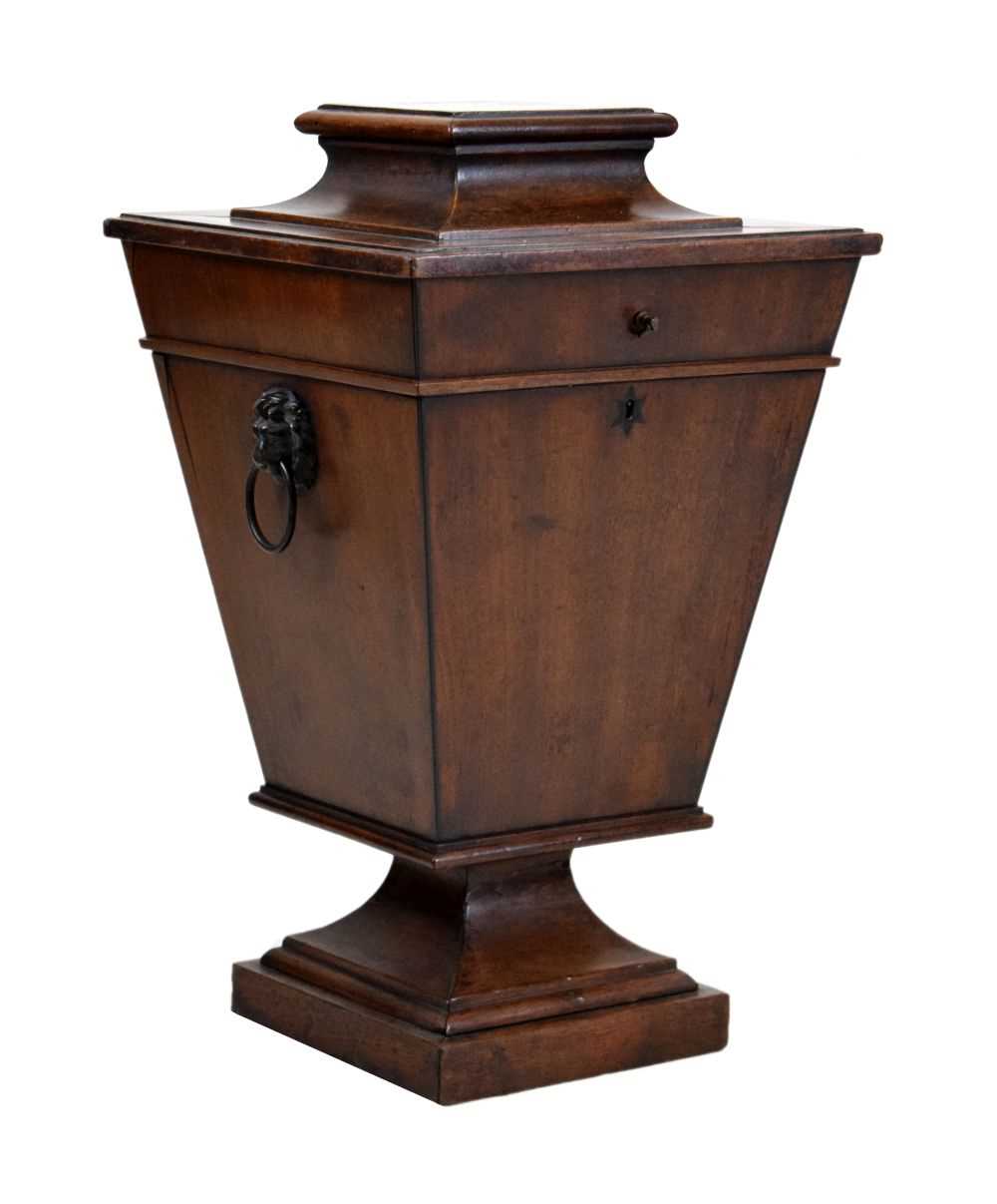 Lot 581 - Unusual early 19th Century mahogany pedestal or table-top box