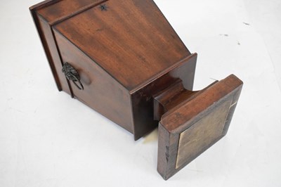 Lot 581 - Unusual early 19th Century mahogany pedestal or table-top box