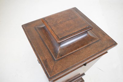 Lot 581 - Unusual early 19th Century mahogany pedestal or table-top box