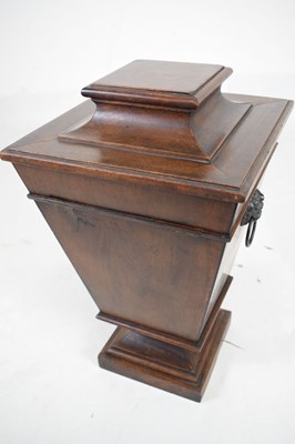 Lot 581 - Unusual early 19th Century mahogany pedestal or table-top box
