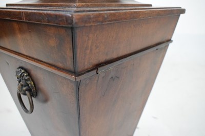 Lot 581 - Unusual early 19th Century mahogany pedestal or table-top box