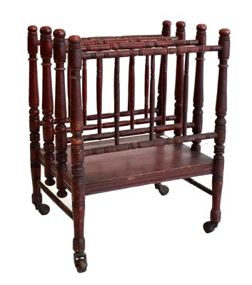 Lot 354 - 19th Century faux bamboo Canterbury