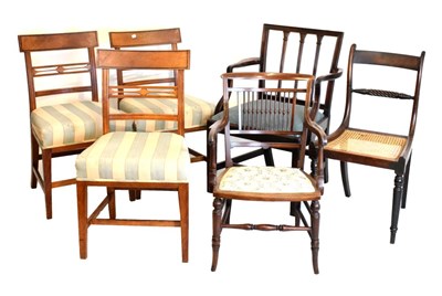 Lot 473 - Group of six early 19th Century chairs