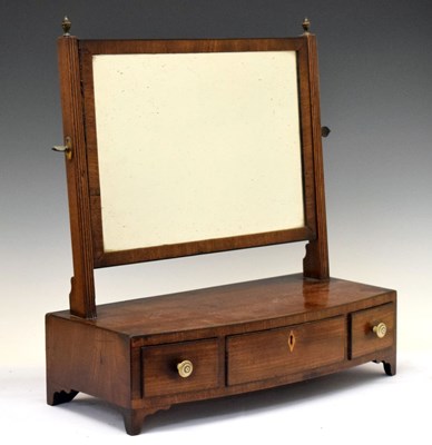 Lot 435 - George III mahogany dressing mirror