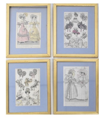 Lot 407 - Four 19th Century French fashion prints