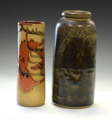 Lot 258 - Two studio pottery vases