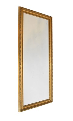 Lot 413 - Large rectangular gilt mirror