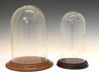 Lot 495 - Two large domes and bases