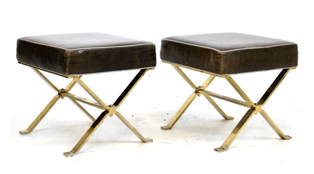 Lot 556 - Pair of mid 20th Century cast metal 'x'