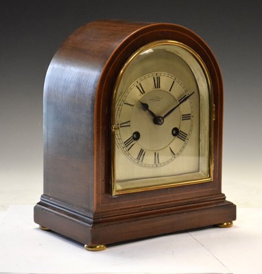 Lot 339 - Mantel clock - retailed by 'Oswin & Co Ltd. Hereford'