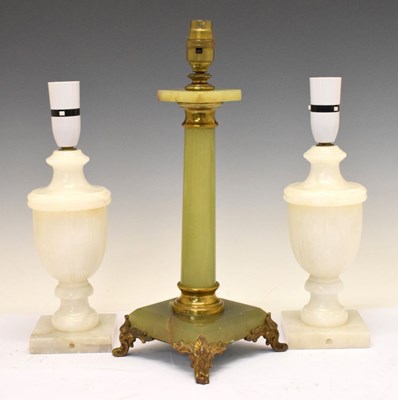 Lot 410 - Group of three table lamps