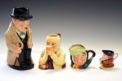 Lot 222 - Small group of toby and character jugs