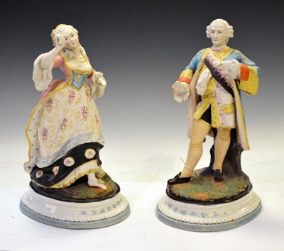 Lot 252 - Pair of Continental bisque figures