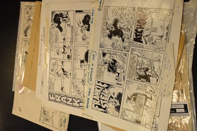 Lot 373 - Folio of comic artwork
