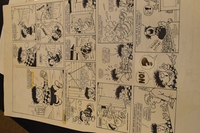 Lot 373 - Folio of comic artwork